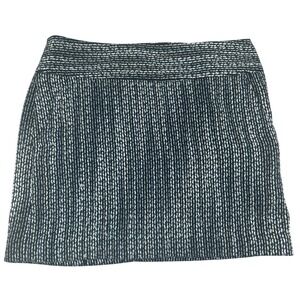 Forenza Mini Skirt Womens 0 Black White Vintage 90s Tweed Textured Preppy VTG